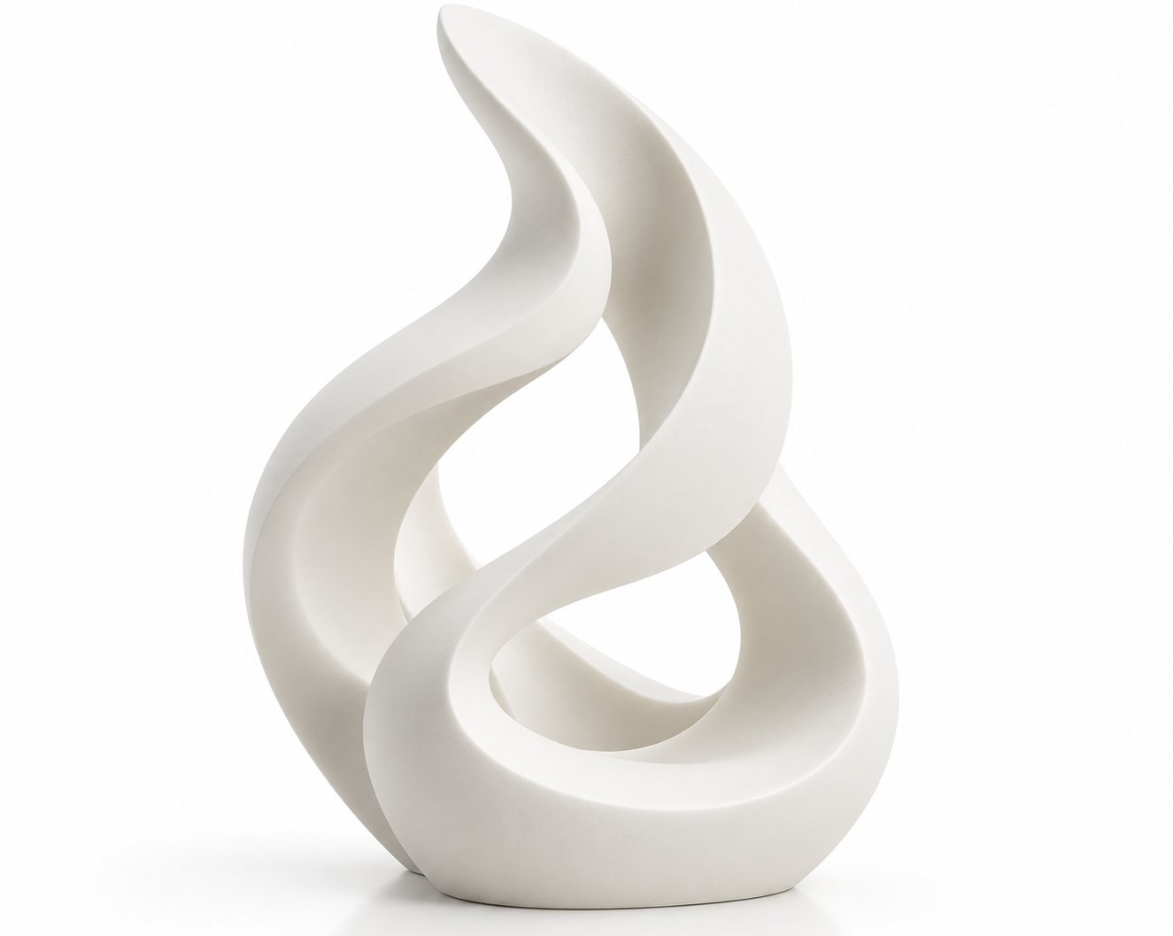 Ivory Twisted Ribbon Sculpture — 3D model by Model Craft 3D