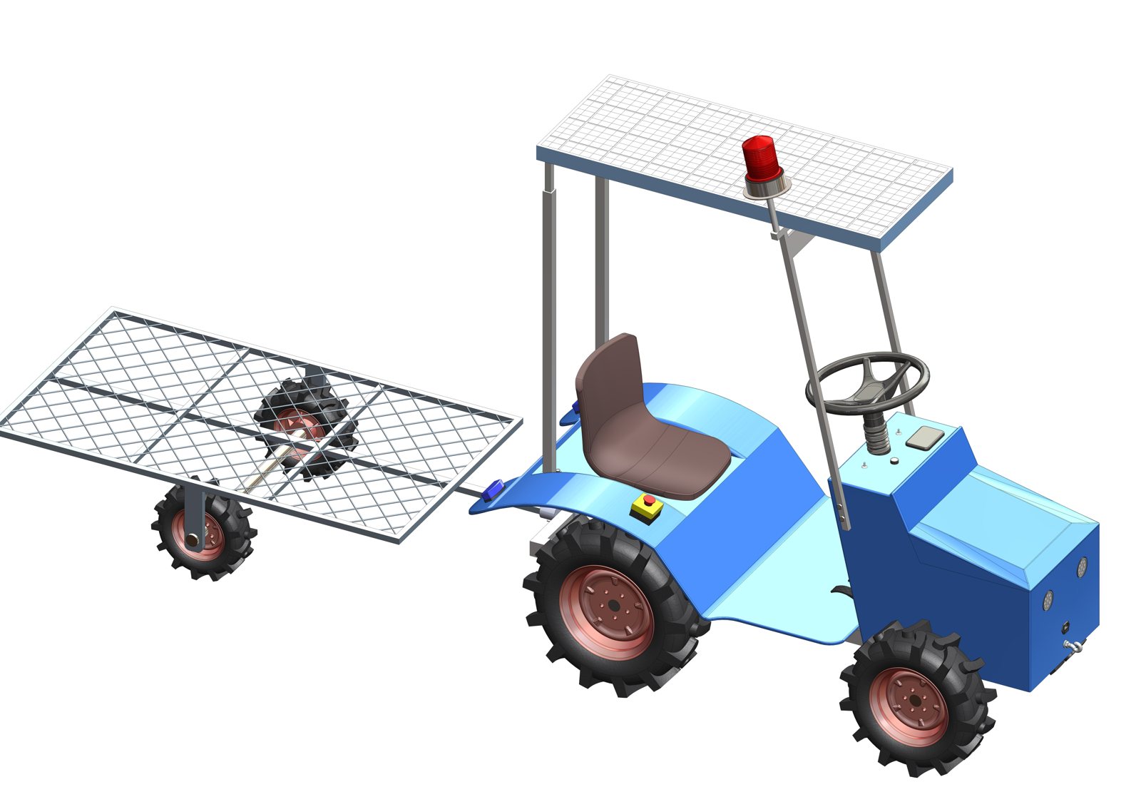 Mini Tractor — 3D model by Model Craft 3D