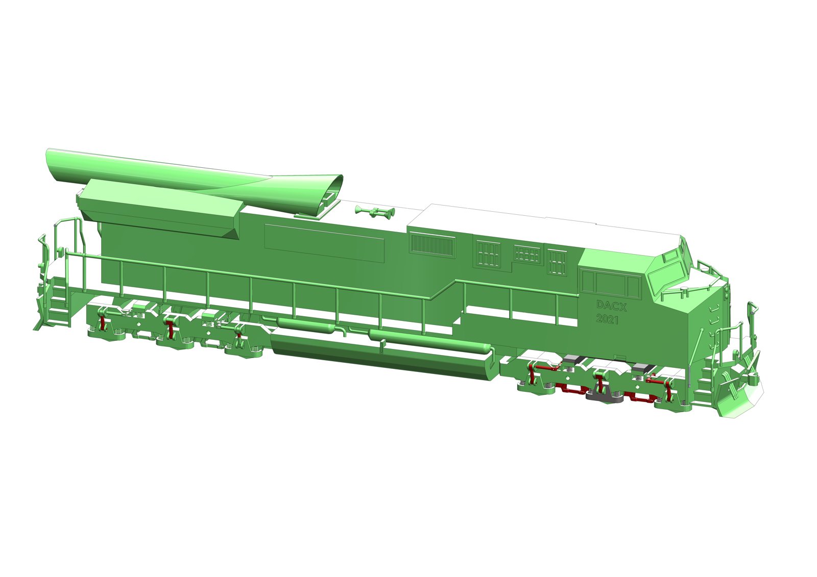 Locomotive — 3D model by Model Craft 3D